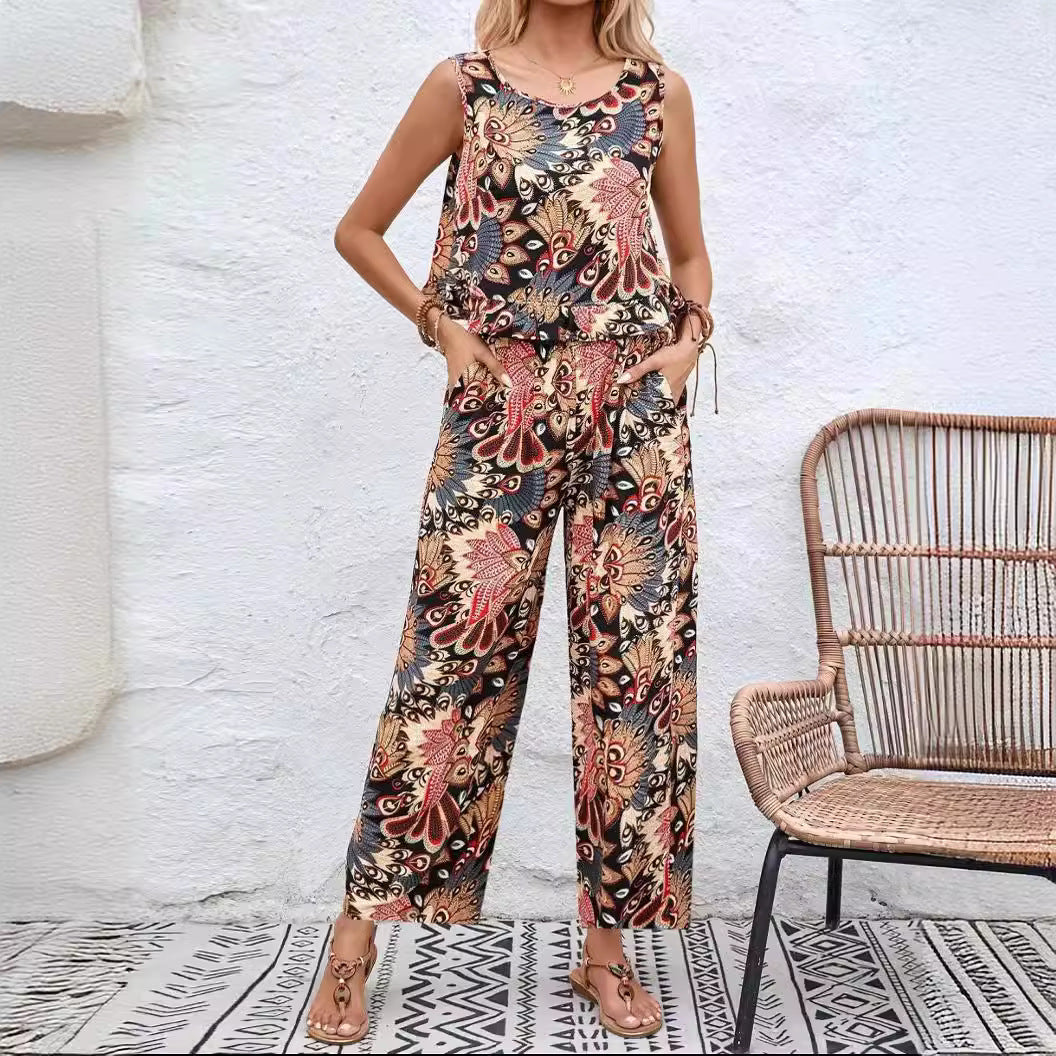 Dame Floral Print bred Ben Jumpsuit Stilla