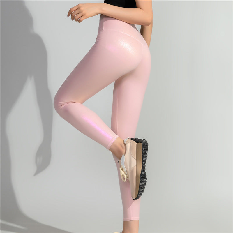 Dame Højtaljede Shimmer Leggings Stilla