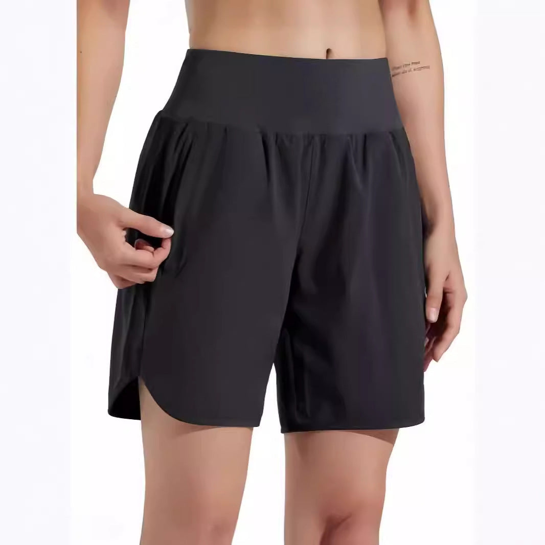 Dame Sporty Løbe shorts med sidelommer med lynlås Stilla