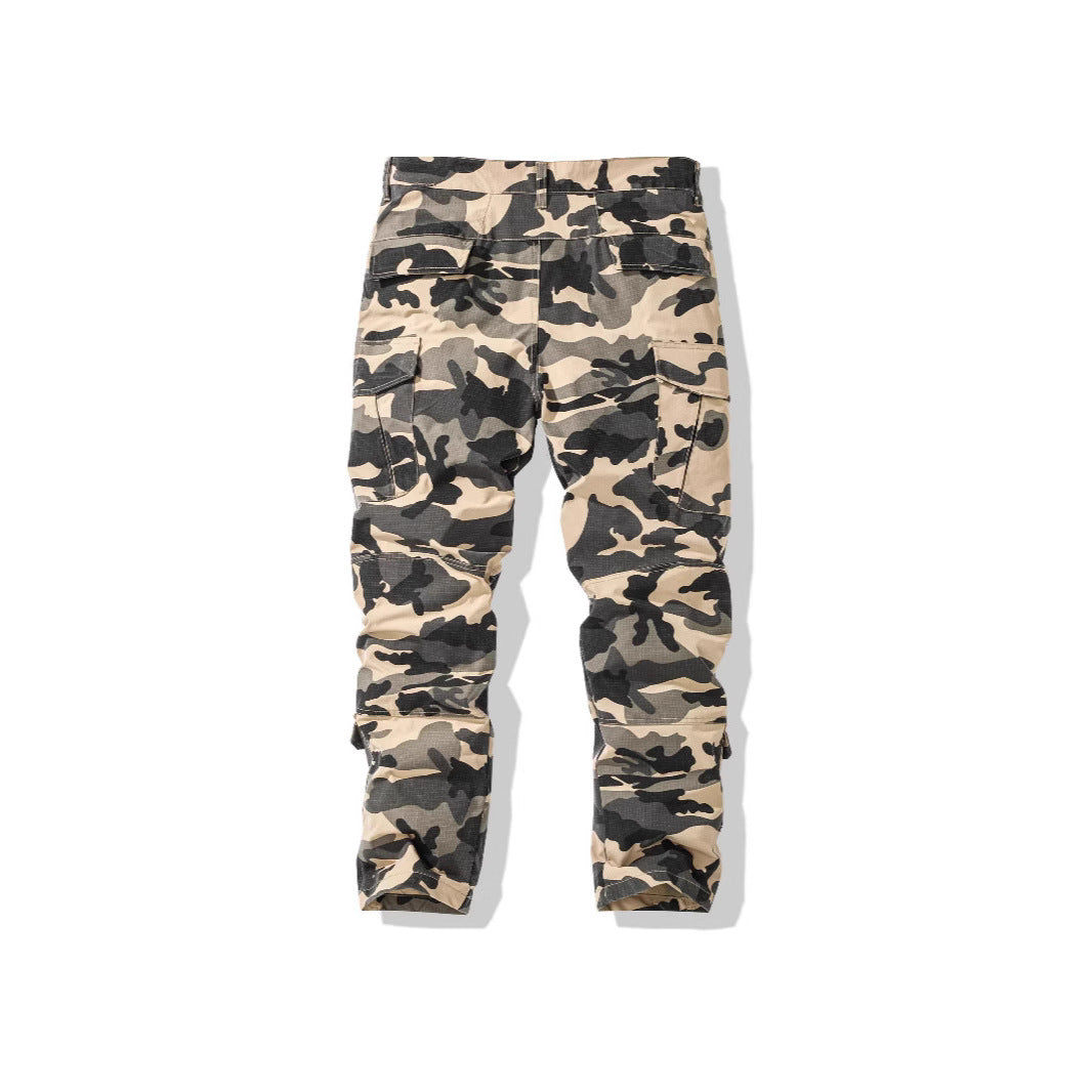 Herre cargo bukser i camouflage-design Stilla
