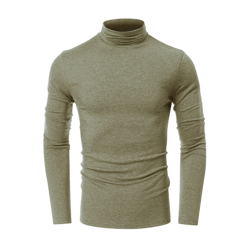 Herren Turtleneck-Shirt i høj kvalitets, elastisk bomuldsblanding Stilla
