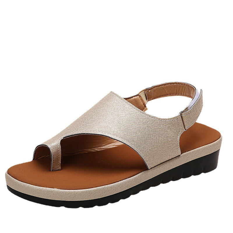 Dame Behagelige Tåsplit Sandaler med anatomisk fodbund og elastisk remdesign Stilla