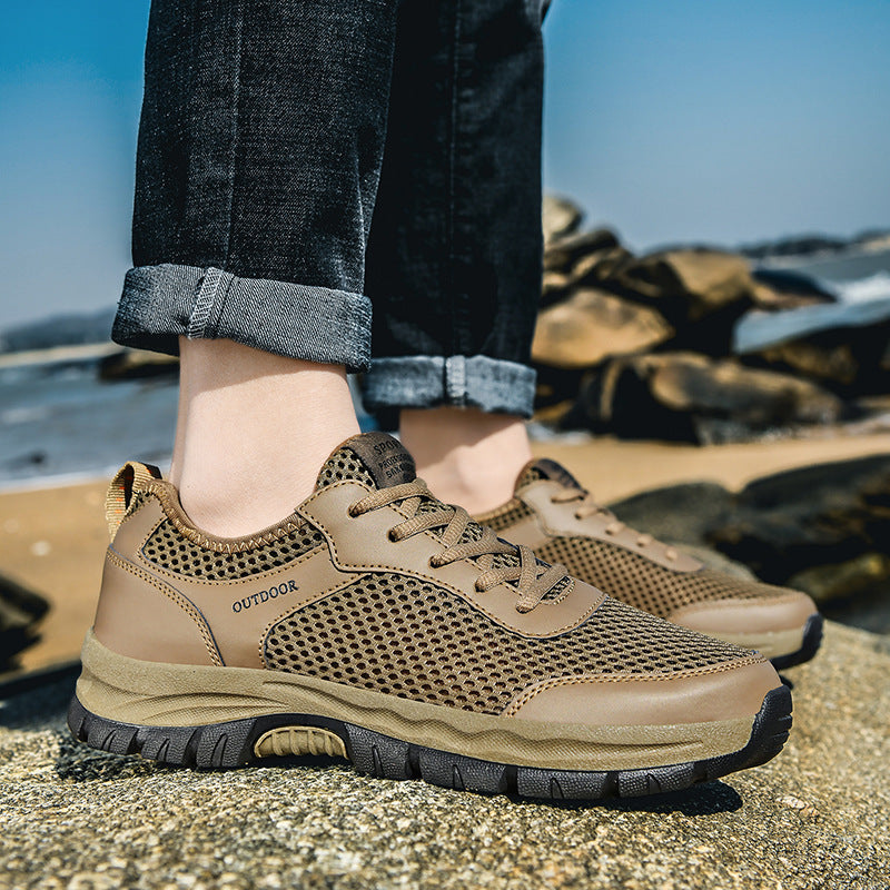 Herre Åndbare Outdoor Trail Sneakers Stilla