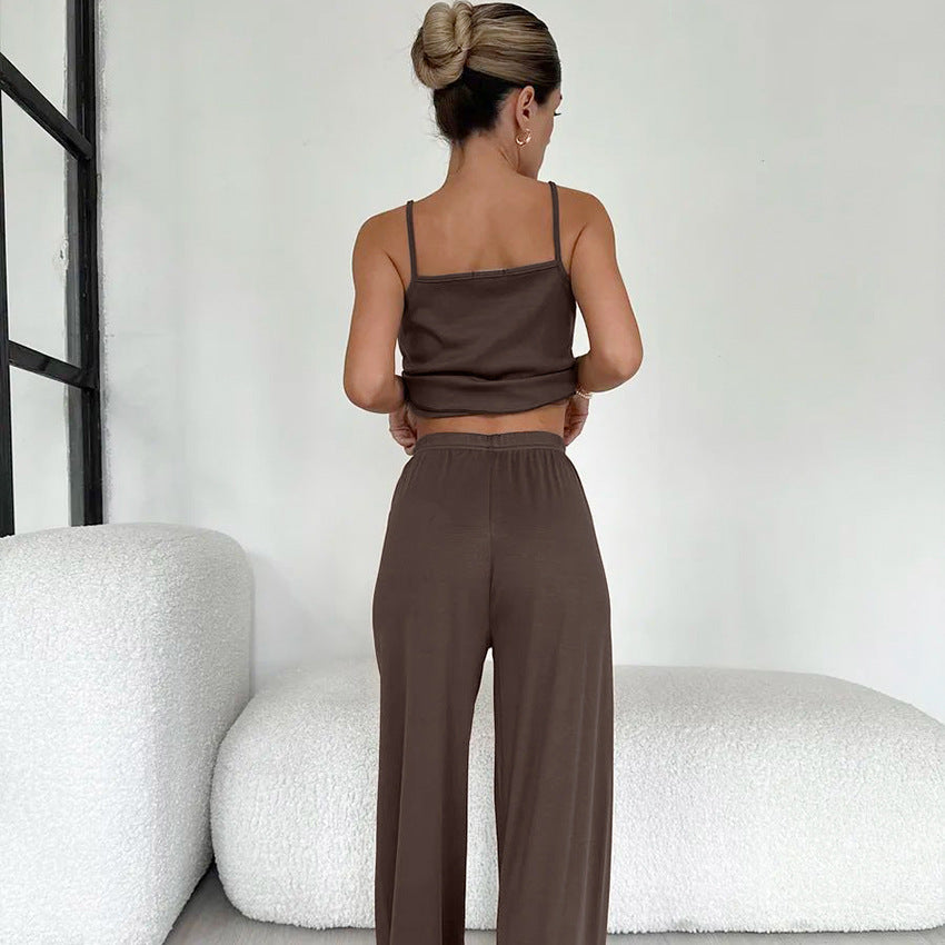 Damer afslappet jumpsuit med smalle stropper og bredt ben Stilla