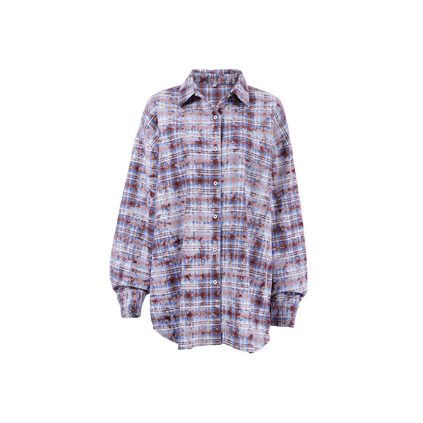 Dameternetternet Overshirt-Bluse med voluminøse ærmer og moderne snit Stilla