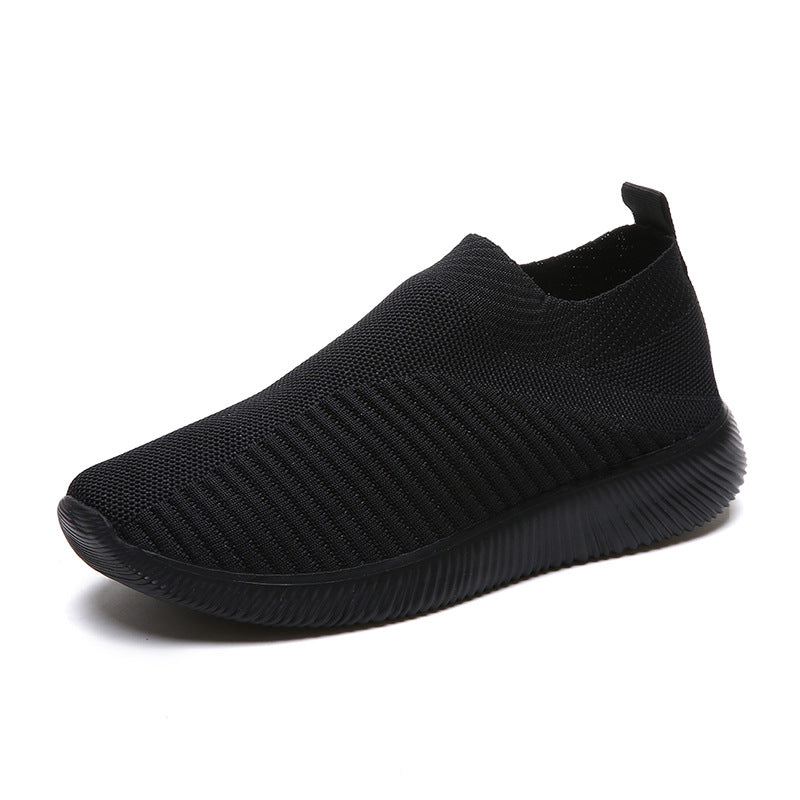 Dame åndbare Slip-On Sneakers med elastisk overdel og stødabsorberende sål Stilla
