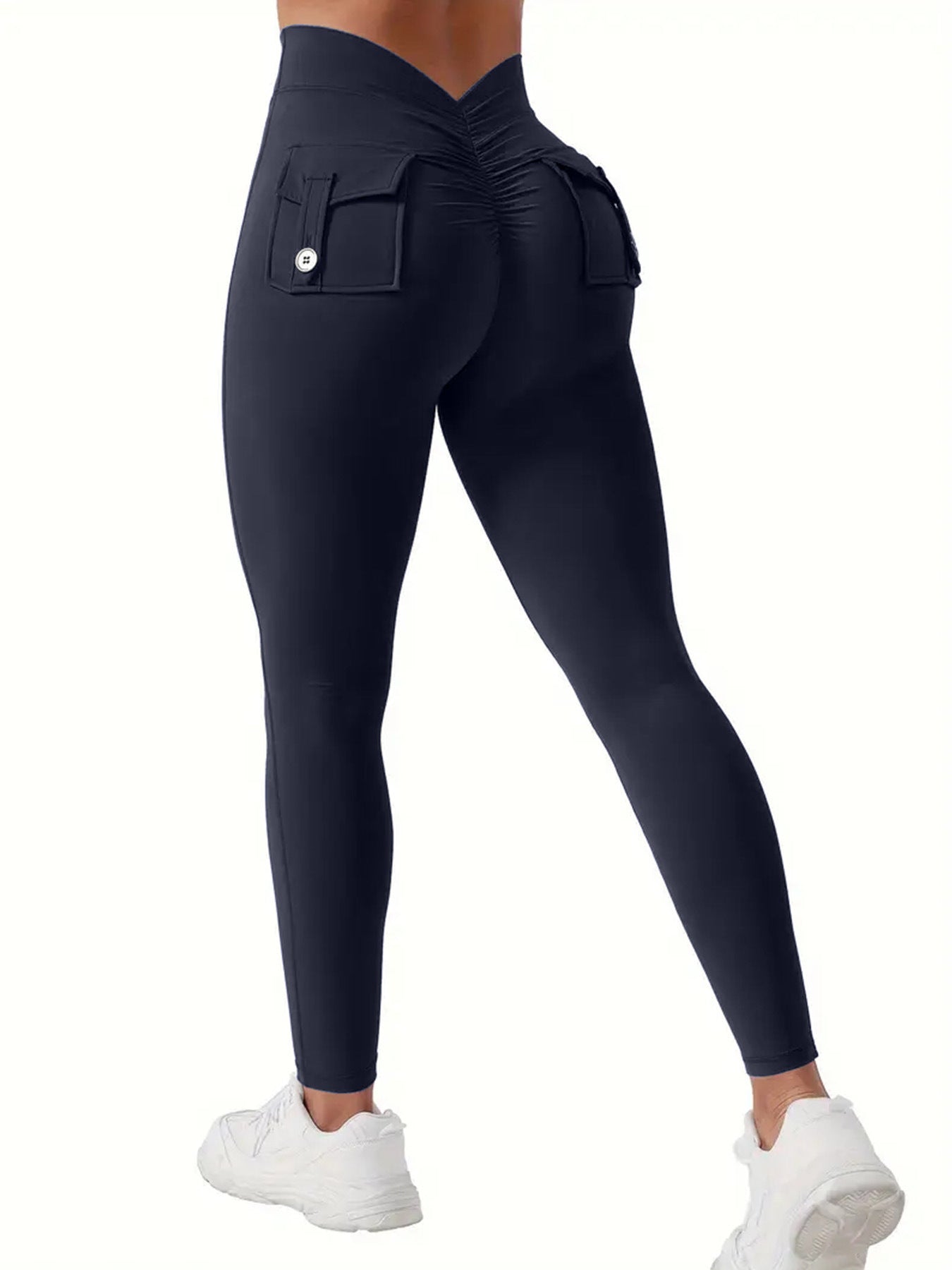 Dame Højtaljede Sportleggings med praktiske lommer Stilla