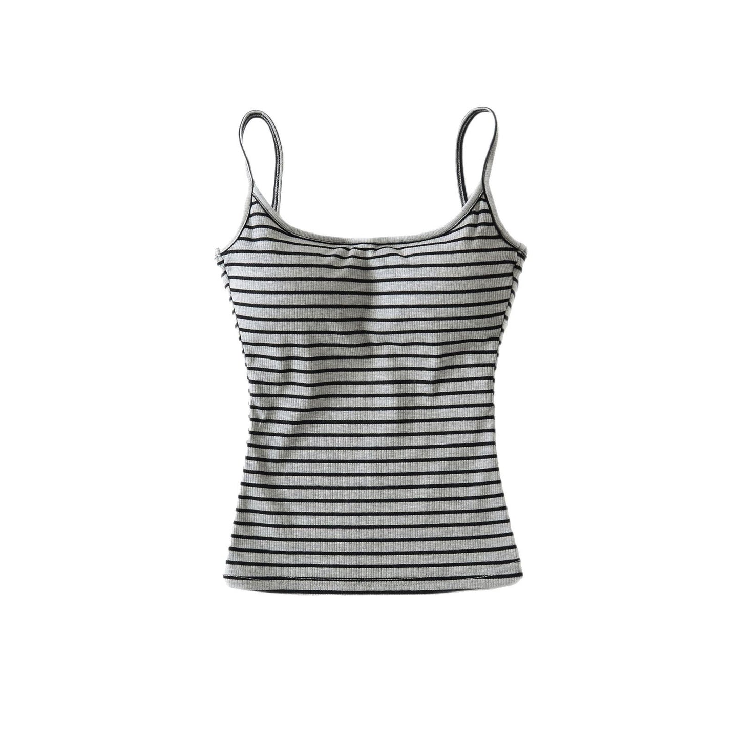 Dame afslappet Neckholder Tanktop med fine striber og elastisk pasform Stilla