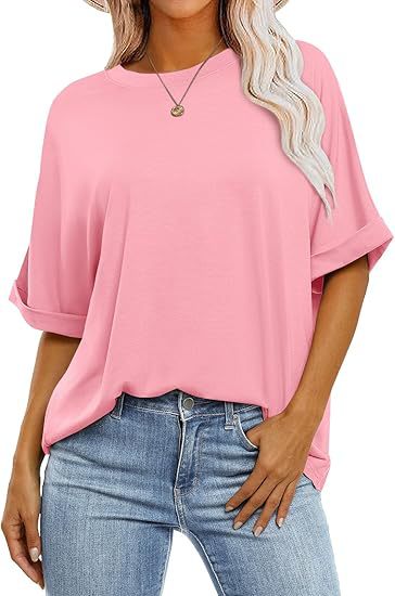 Dame casual kortærmet bluse med afslappet snit Stilla