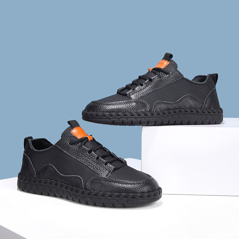 Herrer Åndbar Læder Sneakers Stilla