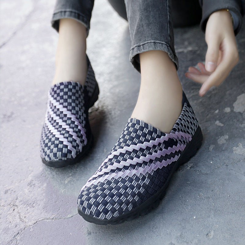 Dame Åndbar Memory-Skum Slip-On Sneakers Stilla