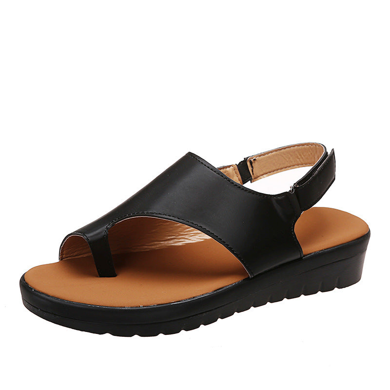 Dame Behagelige Tåsplit Sandaler med anatomisk fodbund og elastisk remdesign Stilla