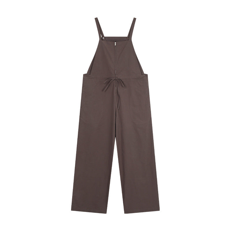 Dame Casual Jumpsuit-Bukser med justerbare stropper og funktionelle lommer Stilla