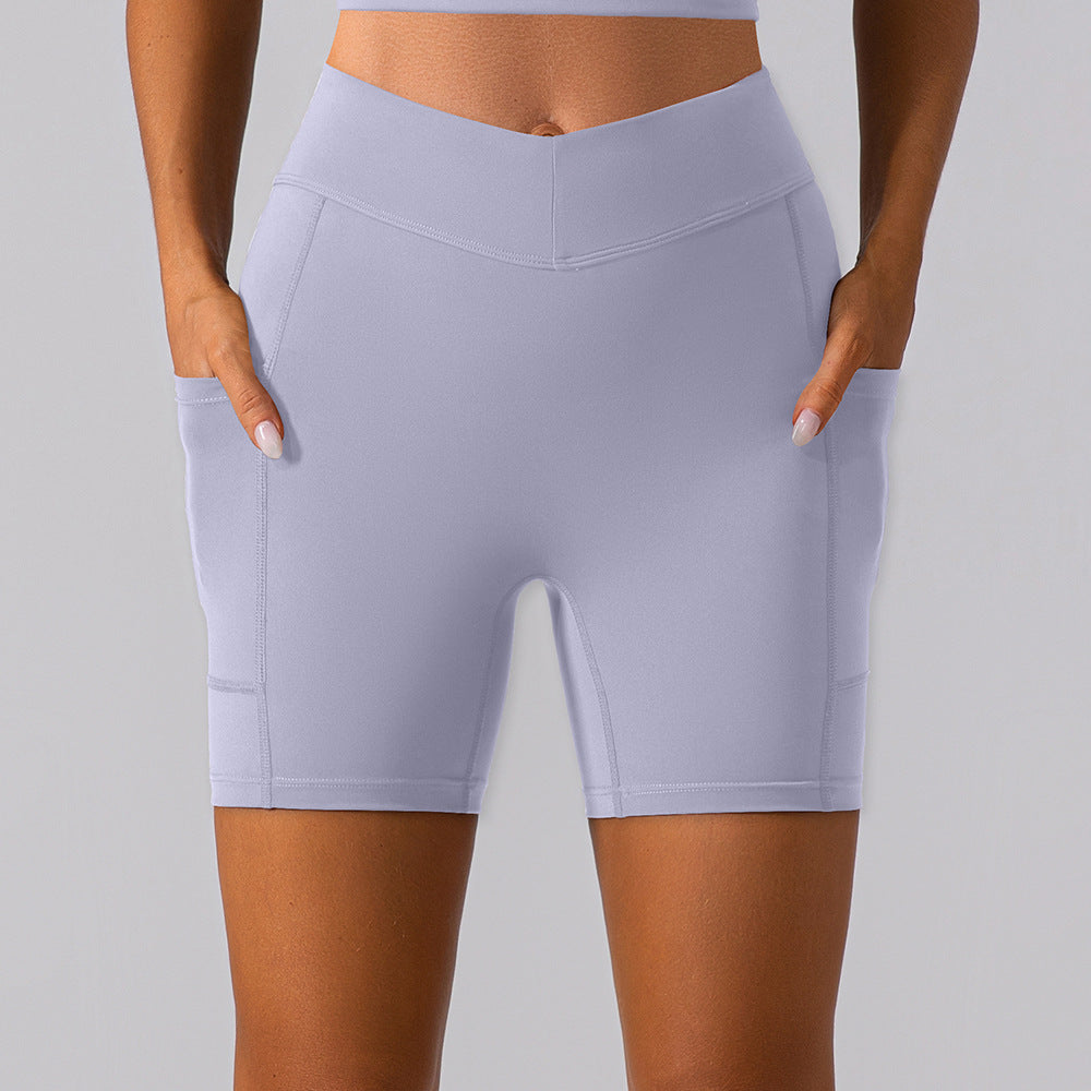 Stilla | Waist Hip Lift Fitness Shorts Dobbelt Sidet Børstet Yoga Bukser Til Kvinder, Slim Fit Sports Bukser