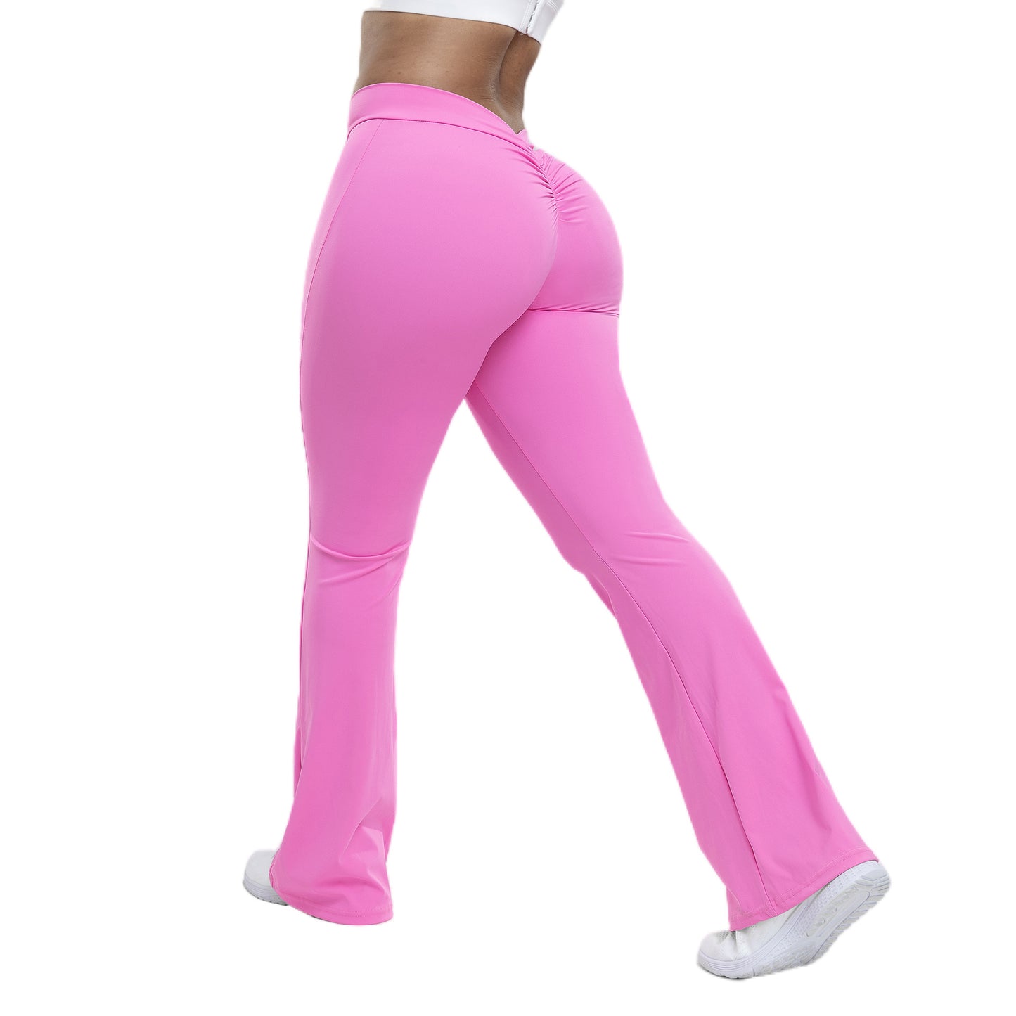 Dame sportleggings med høj talje og rynk Stilla