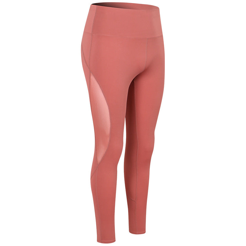 Dame Højskårne Sport-Leggings med åndbart mesh og elastisk talje Stilla