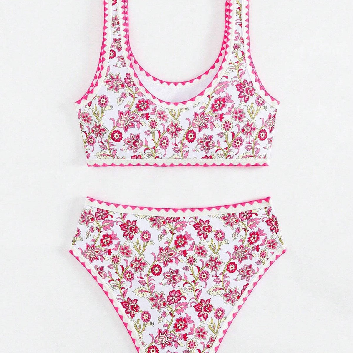 Dame Bikini-sæt med blomsterdesign og komfortabel pasform Stilla