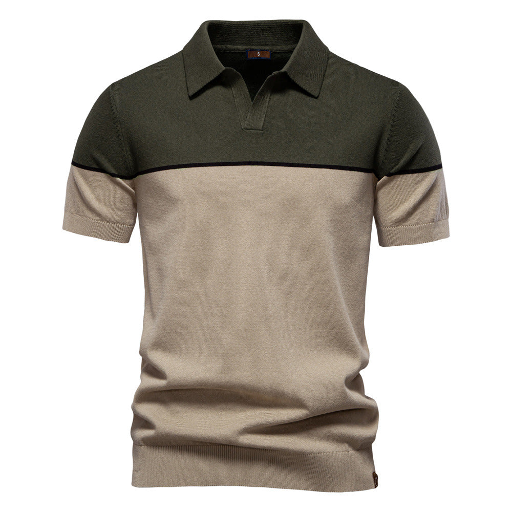 Herrer polo skjorter med moderne farveblok design Stilla
