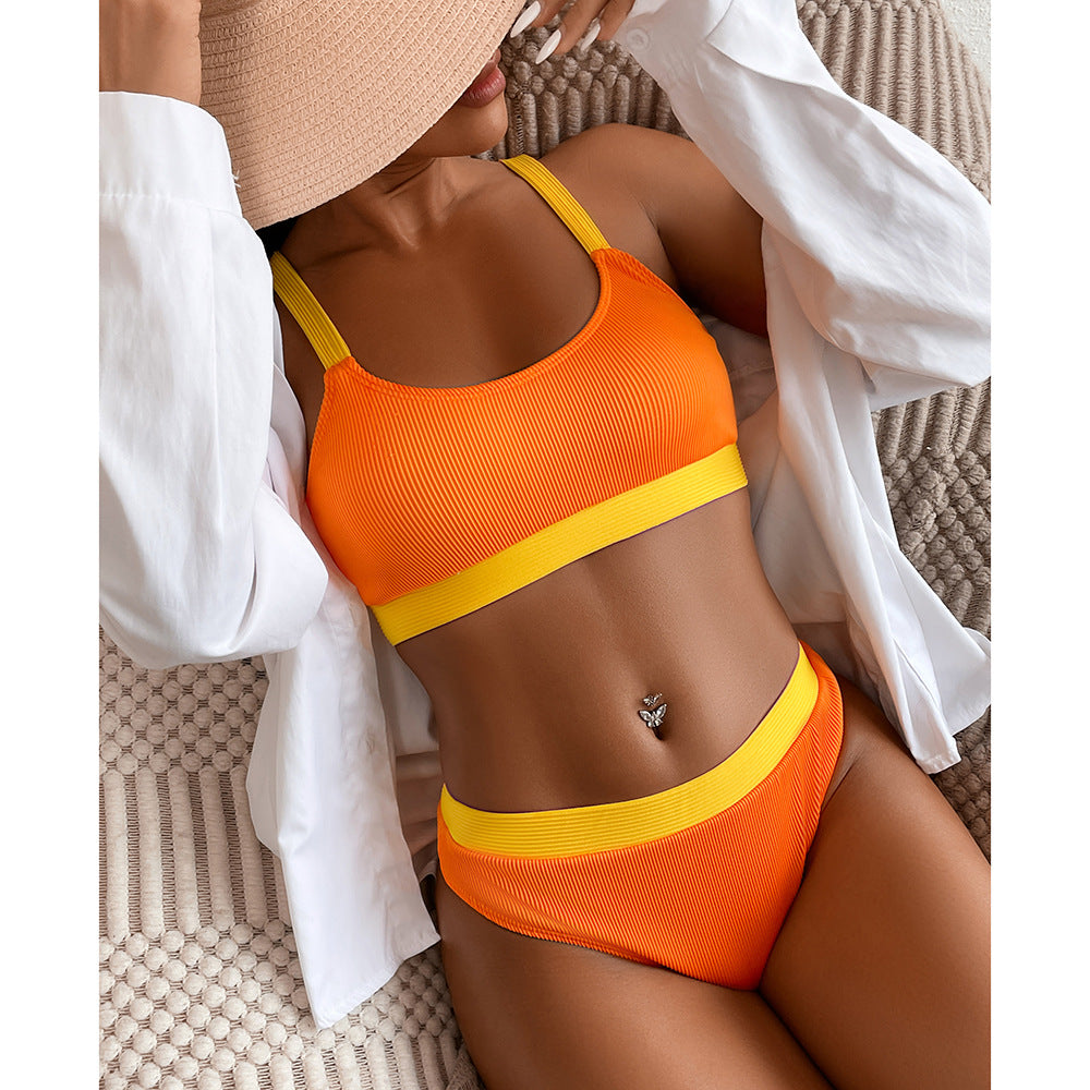 Dame bikini-sæt med sport design og justerbare stropper Stilla