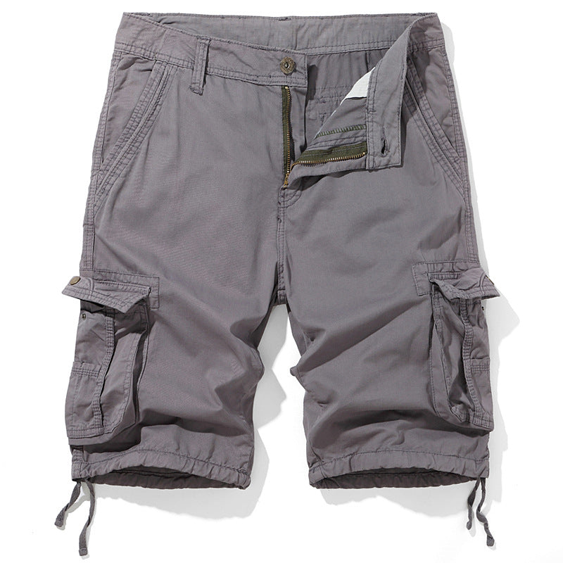 Herre cargo-shorts med flere lommer og justerbare snoretræk Stilla