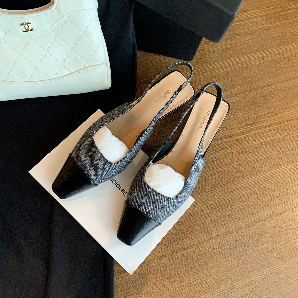 Dame elegant Slingback spidse sko Stilla