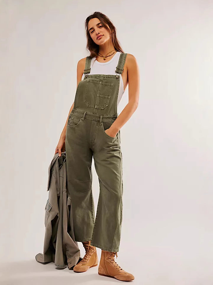 Dame jumpsuit i afslappet oversized stil med praktiske lommer og fashionable accenter Stilla