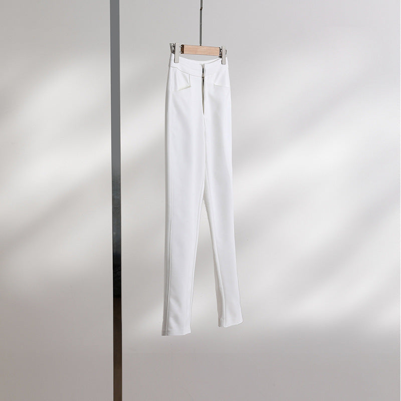 Dame elegant høj talje bukser med et moderigtigt snit og praktiske lommer Stilla