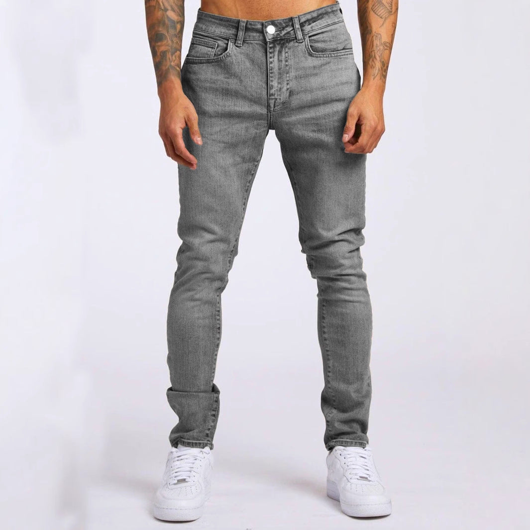 Herre Slim Fit Jeans med høj elasticitet og moderne design Stilla