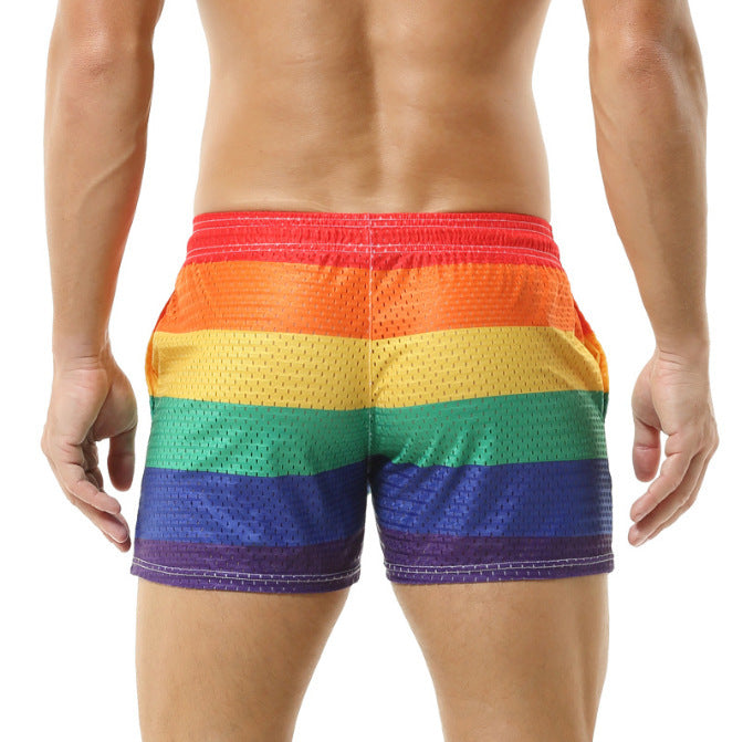 Herrernes badshorts med innovativt netdesign og farverig gradient Stilla