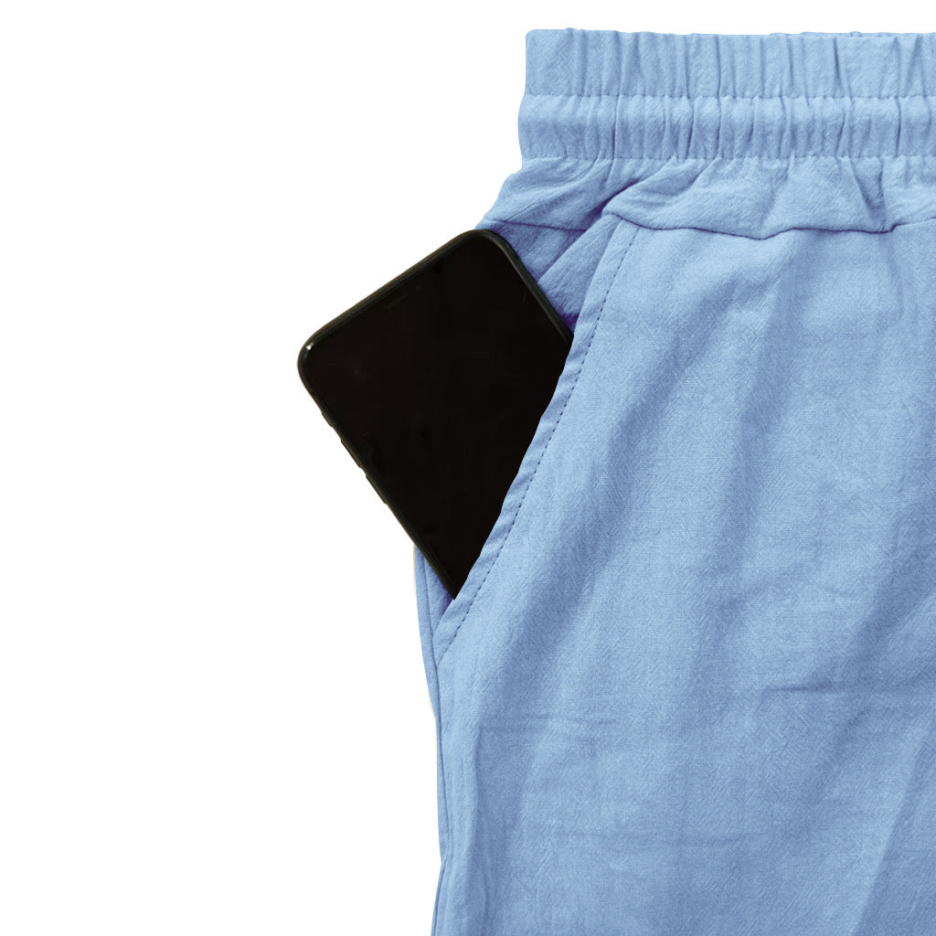 Herren Cargo-bukser med elastisk talje og flere lommer Stilla