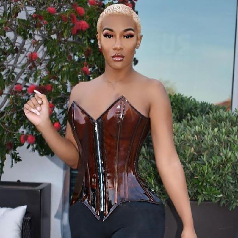 Femme Struktureret Korset Top Stilla
