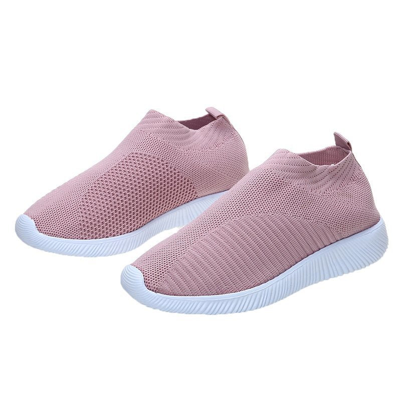 Dame åndbare Slip-On Sneakers med elastisk overdel og stødabsorberende sål Stilla