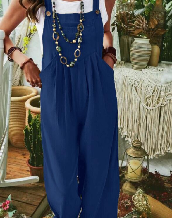 Dame Løse Jumpsuit med komfortabel pasform og praktiske lommer Stilla