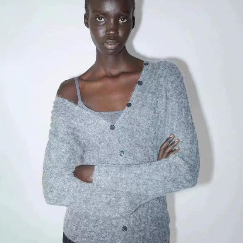 Dame elegant over størrelse cardigan sweater Stilla