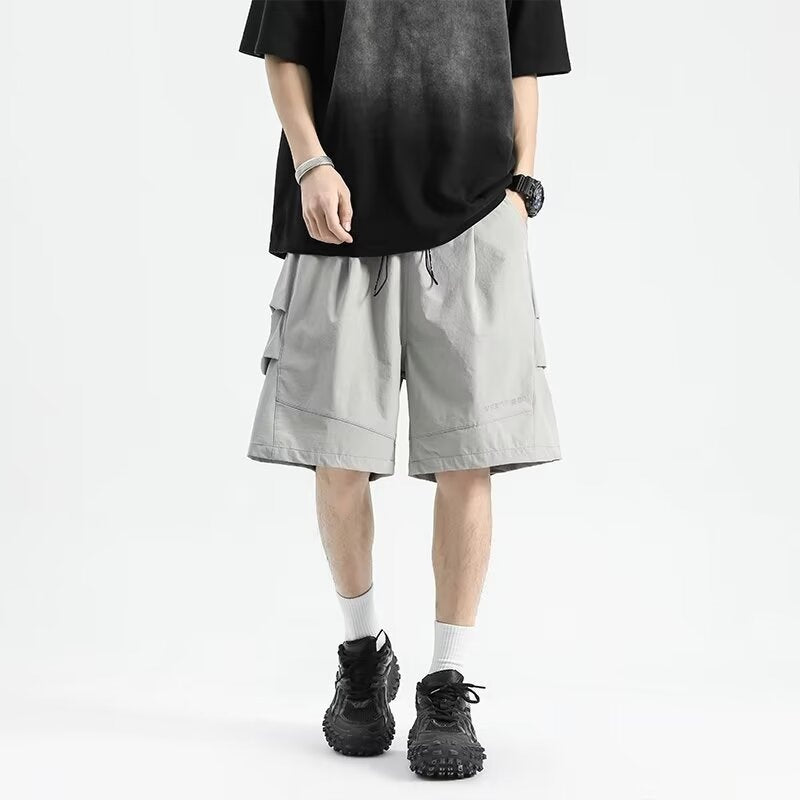 Herrer mode shorts med folder Stilla