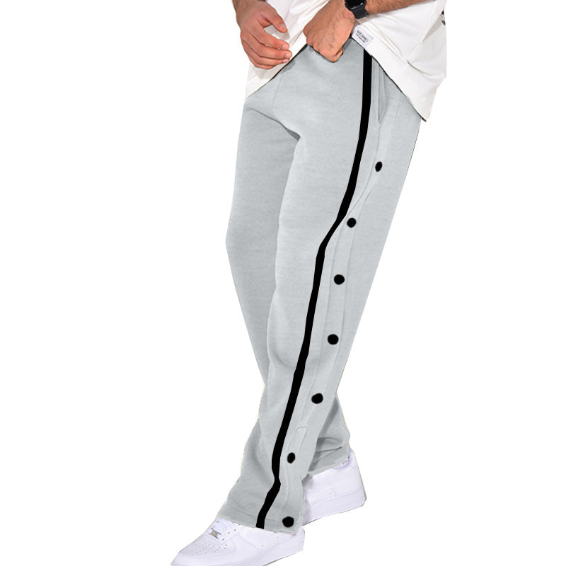 Herrer sporty joggingbukser med sidelommer og elastisk bund Stilla
