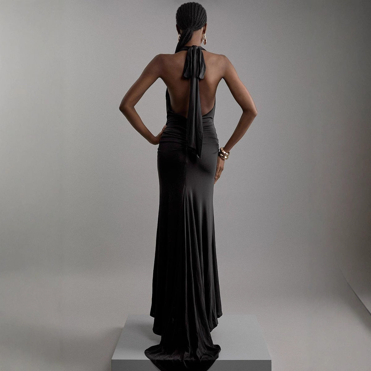 Dame Elegant aftenkjole med flatterende snit Stilla