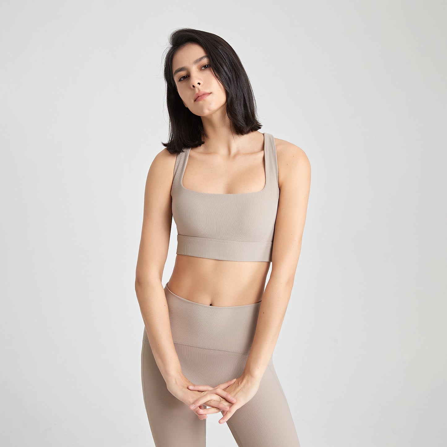 Stilla | Back U Hals Stødabsorberende Yoga Bh Nude Feel Push up Fitness Vest Til Kvinder