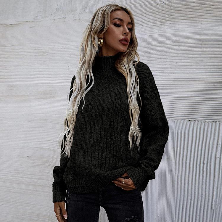 Dame sweatshirts med høj krave og afslappet oversized pasform Stilla