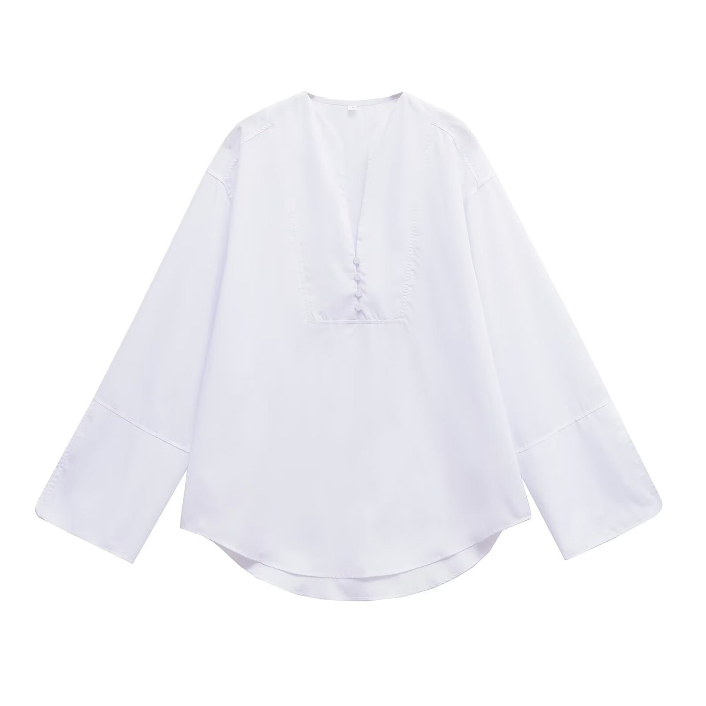 Dame Afslappet Fit Langærmet Bluse Stilla