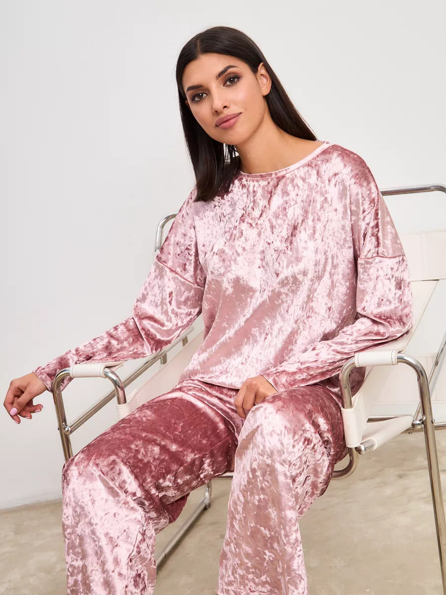 Dame jumpsuit i luksuriøs fløjl Stilla
