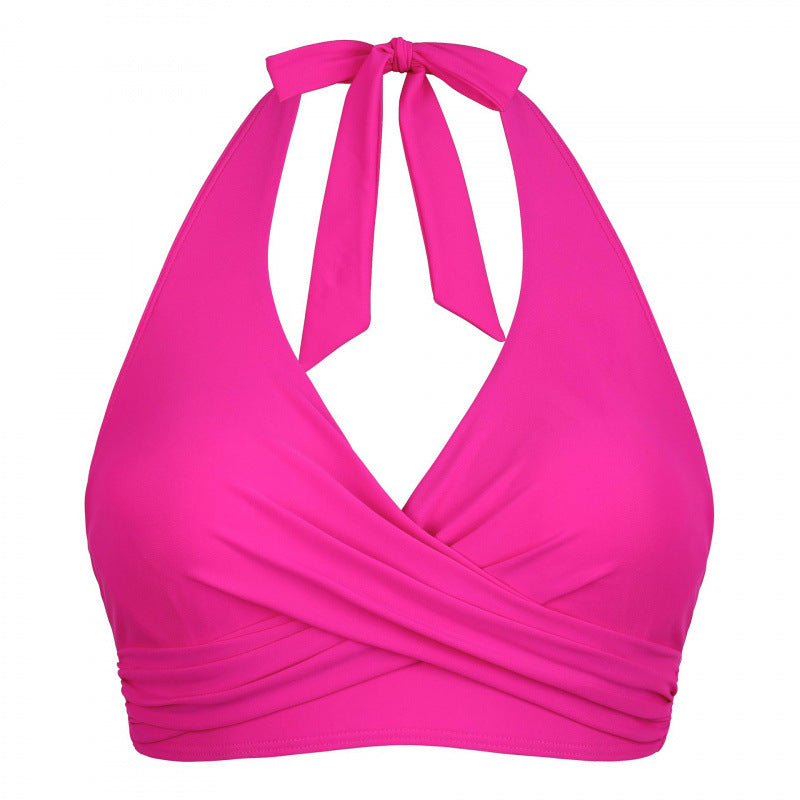 Dame Wickel-Bikini top med halterneck og figursyet design Stilla