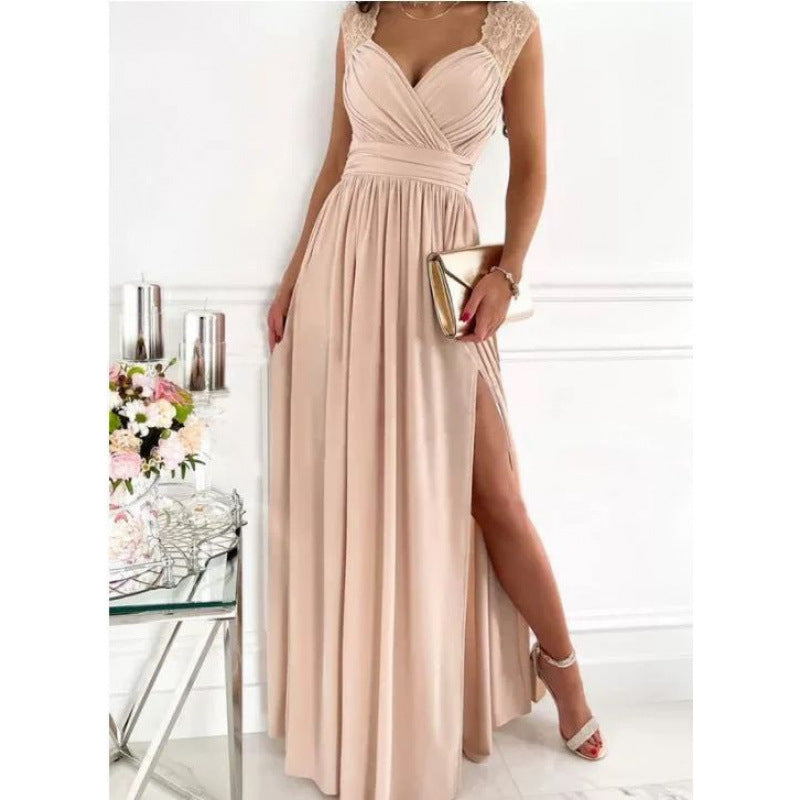 Femme Elegante Maxikjoler med Spidsudsmykninger Stilla