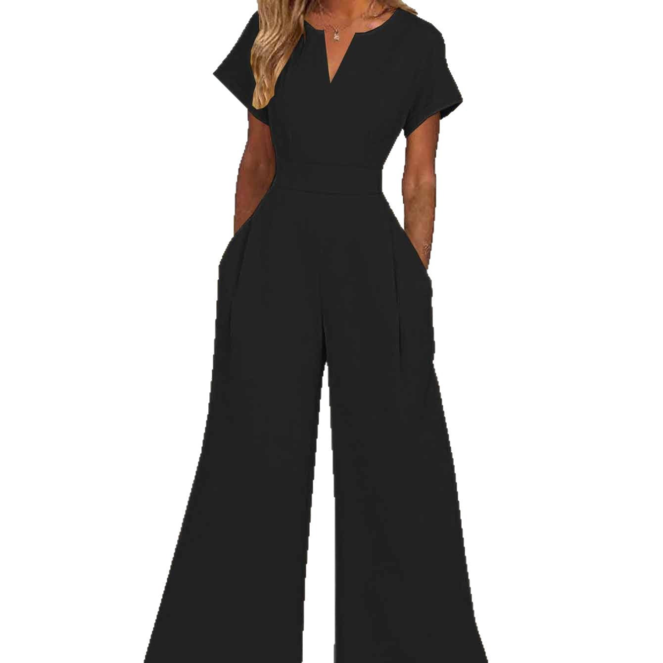 Dame bredbenet jumpsuit Stilla