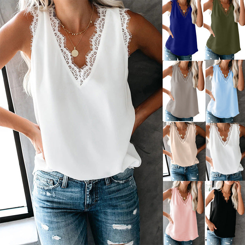 Dame spidse dekoreret blouse Stilla