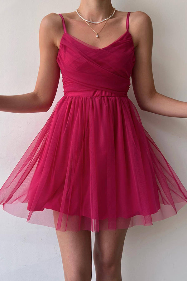 Stilla | Home Before Daylight A-line Tulle Mini Kjole
