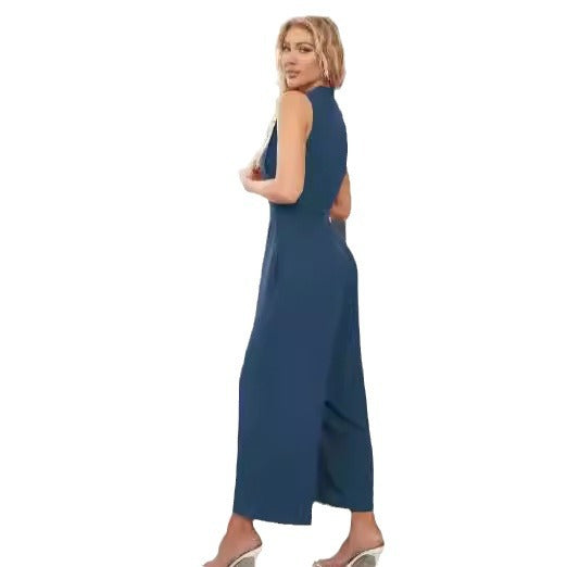 Dame elegant indpakning jumpsuit med figursyet snit og moderne detaljer Stilla