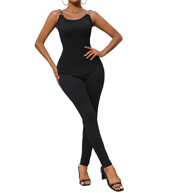 Dame Figurtilpasset Jumpsuit med elegante skulderdetaljer Stilla