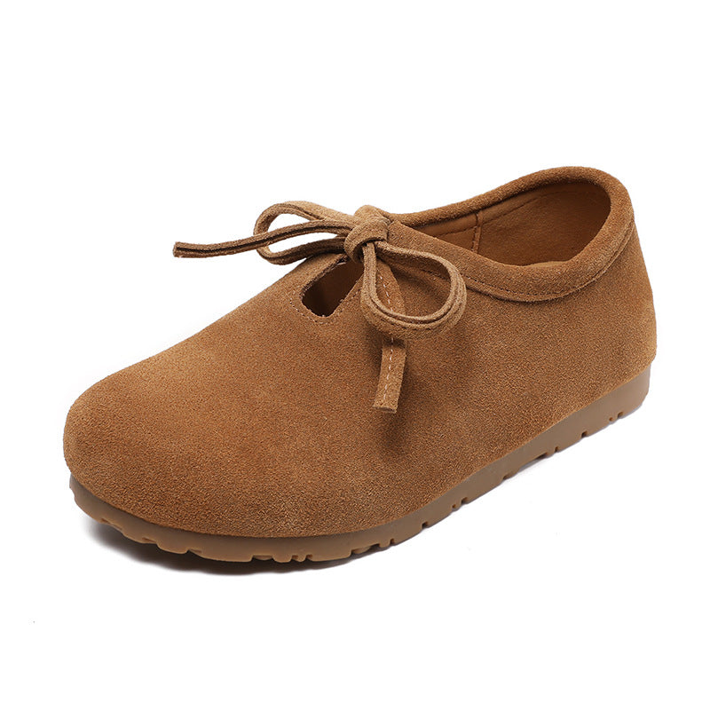 Kvinder Fritid Suede Hjemmesko med SløjfDetail Stilla
