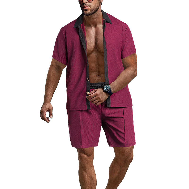 Herre afslappet overdel med shorts Stilla